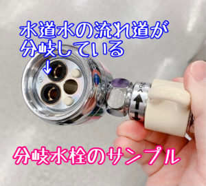 分岐水栓のイメージ